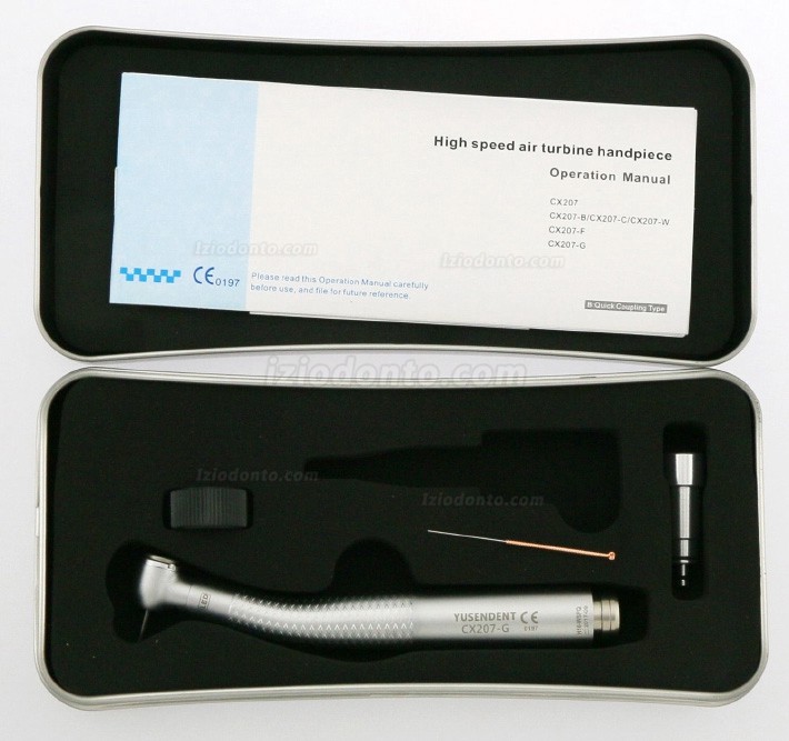 YUSENDENT® COXO CX207-GW-SP Peça de mão de fibra óptica com acoplador rápido W&H Roto